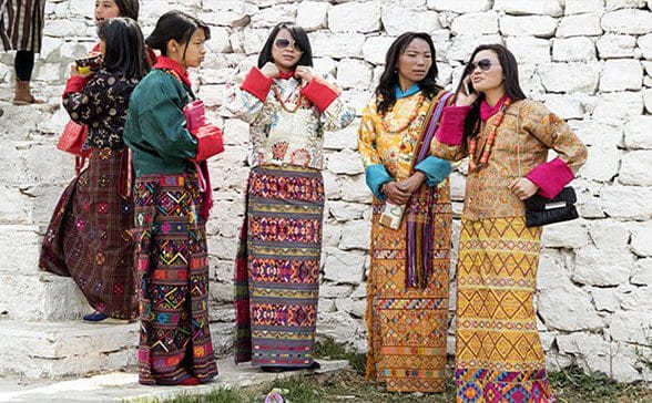 traditioner attire of bhutanese 2 Christianity in Bhutan