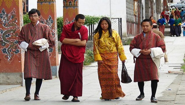traditioner attire of bhutanese Christianity in Bhutan