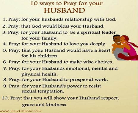 10 ways to pray for your husband