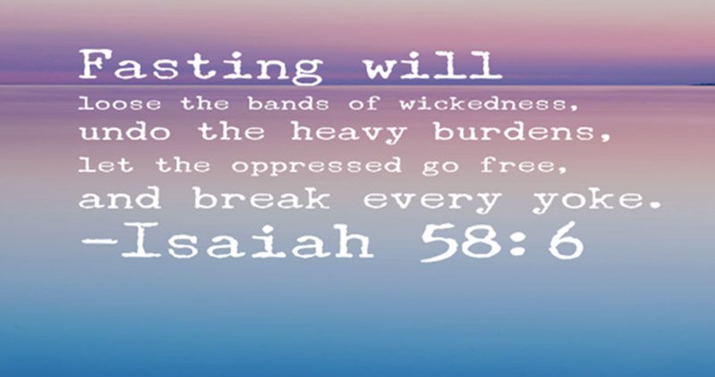 isaiah 58 Importance of Family Fasting