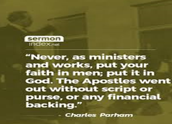 charles parham God’s Battle Axe – Charles Fox Parham
