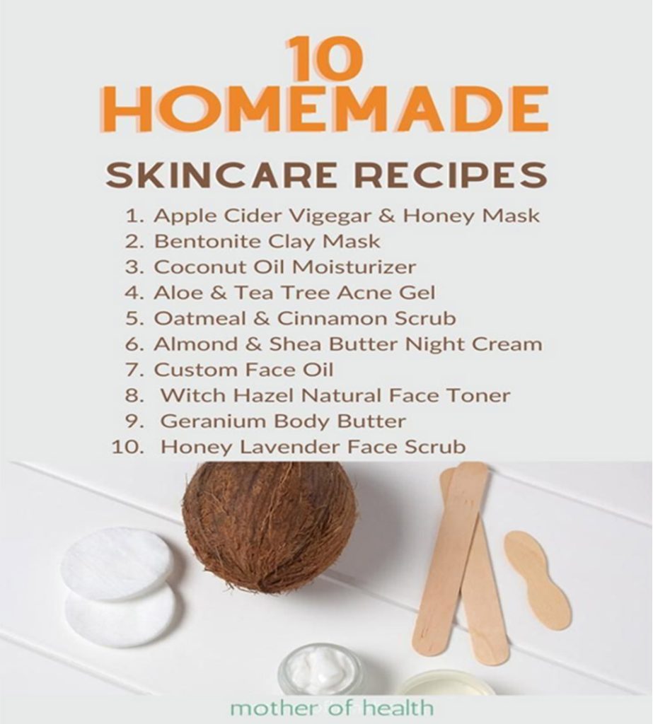 10 Homemade skincare recipes