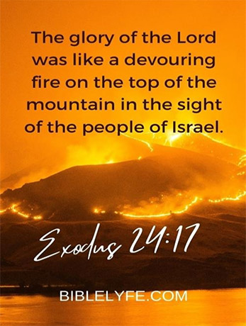 The glory of the lord was like a devouring fire