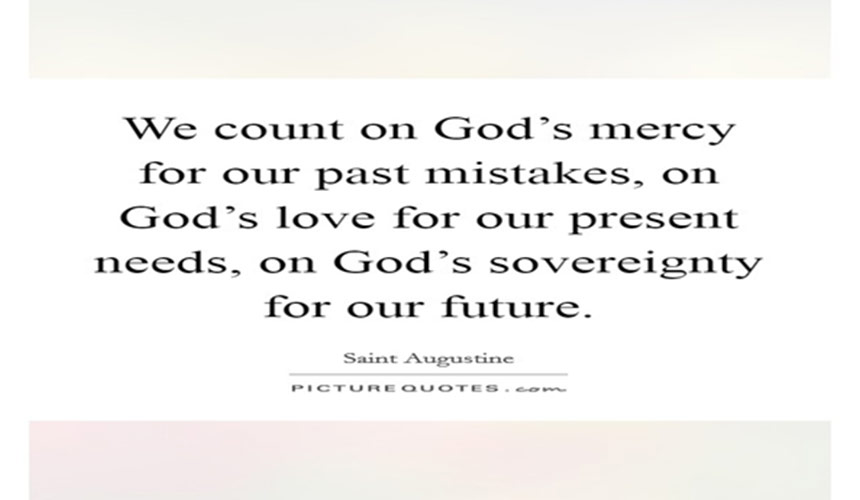 We count on God's Mercy