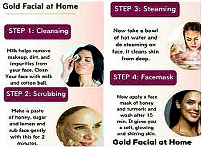 Golden Facials at home