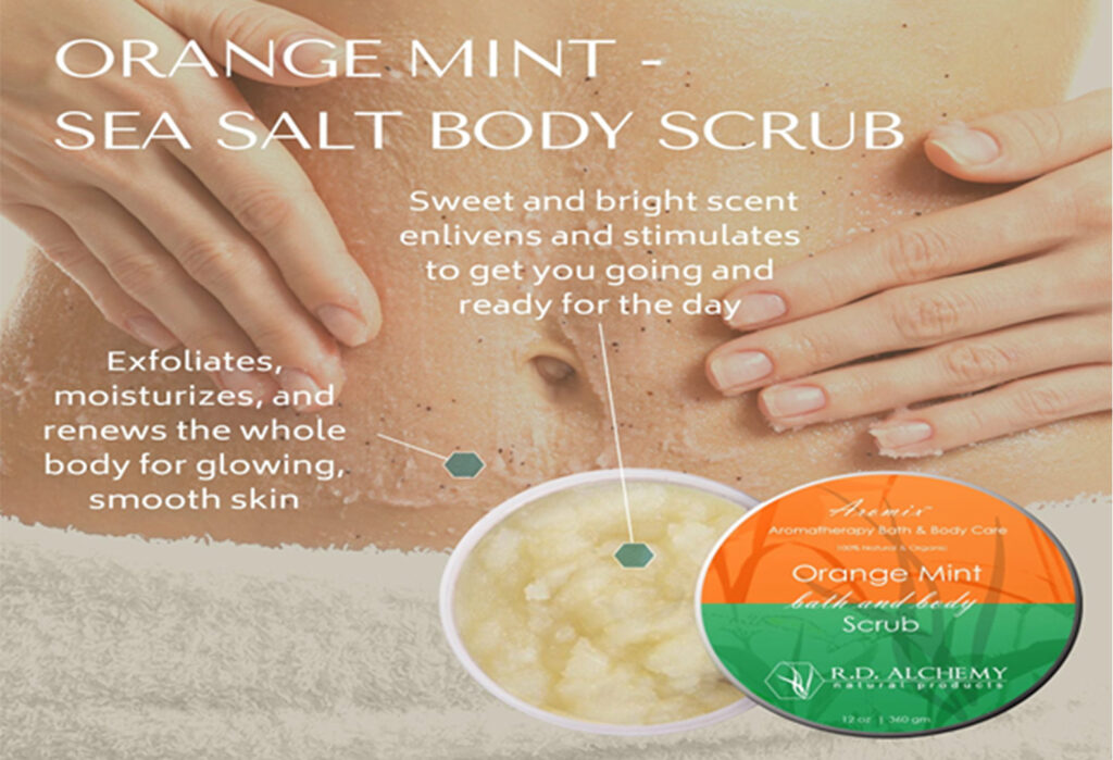 Orange Mint Sea Salt Body Scrub