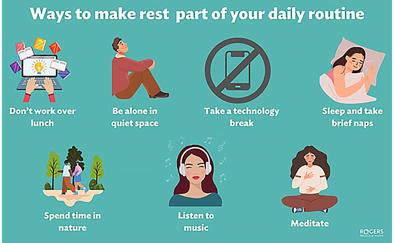 Ways to make rest part of your daily routine