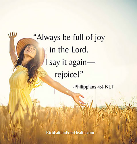 Always be full of Joy in the Lord