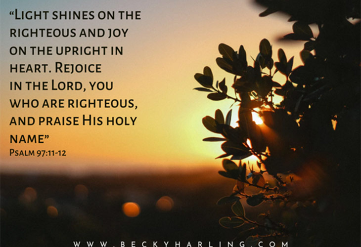 Light Shines on the righteous